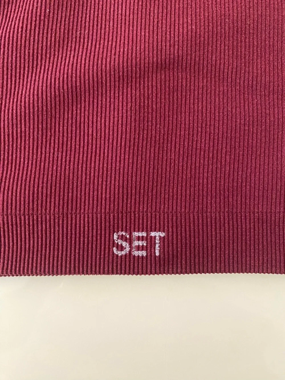 Set Active One-Shoulder Ribbed Crop Top - Picture 4 of 5